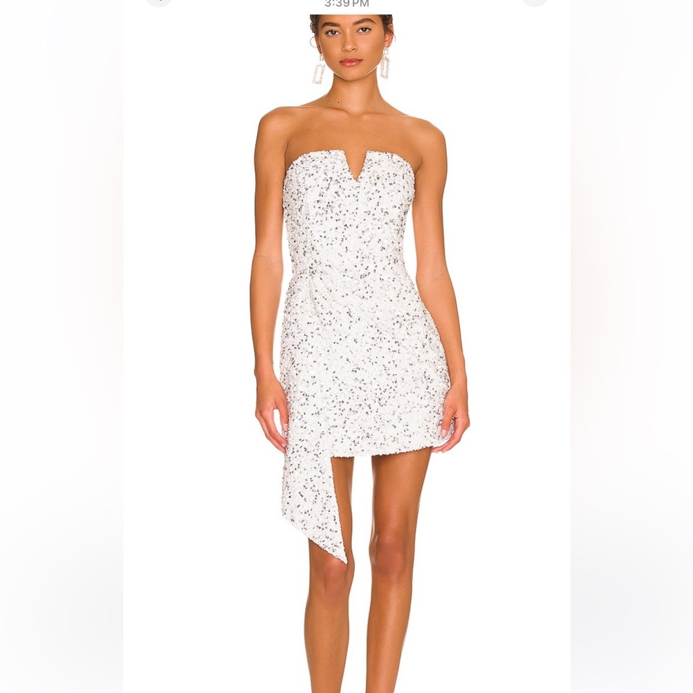 Retrofete Omer Sequin Dress size XS (white)